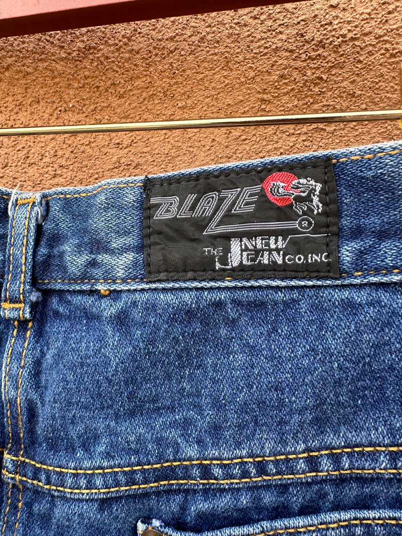 80's Blaze by The New Jean Co. Inc. Denim Skirt