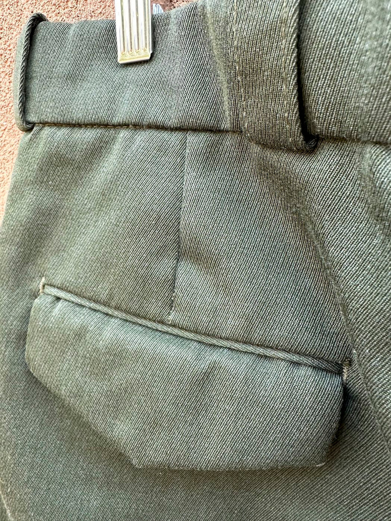 Green Army Dress Pants 34 x 32