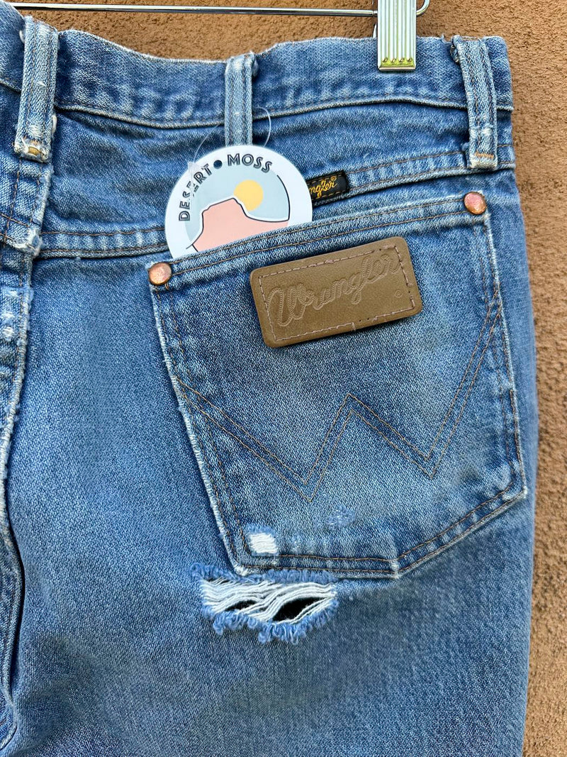Well Worn Wrangler Cowboy Cut 1990's Jeans 32 x 34