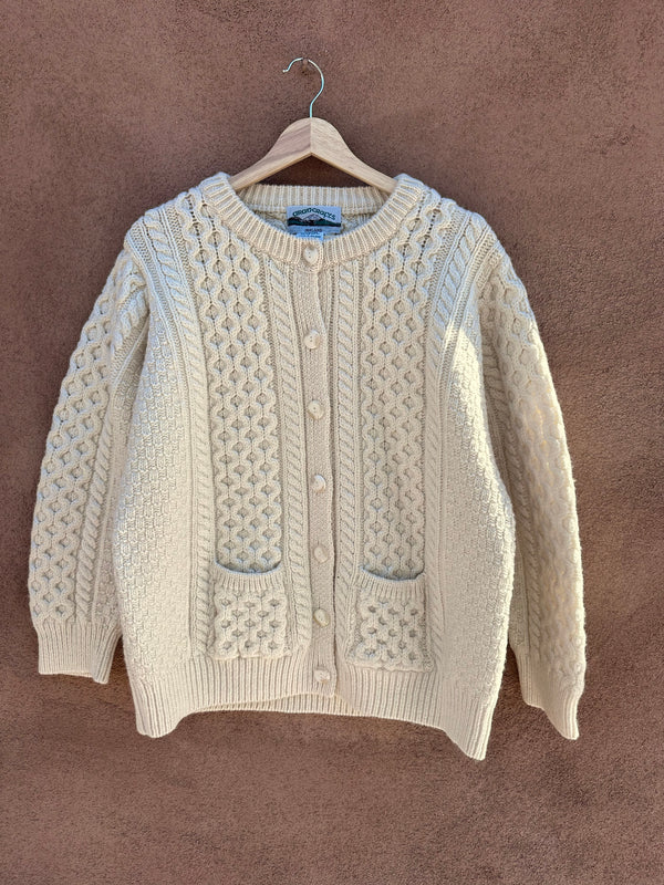 Cable Knit Fisherman Cardigan by Aran Crafts