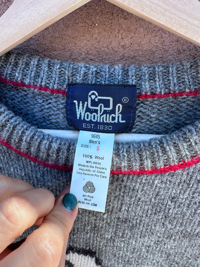 Woolrich 100% Wool Eagle Sweater - Made in USA