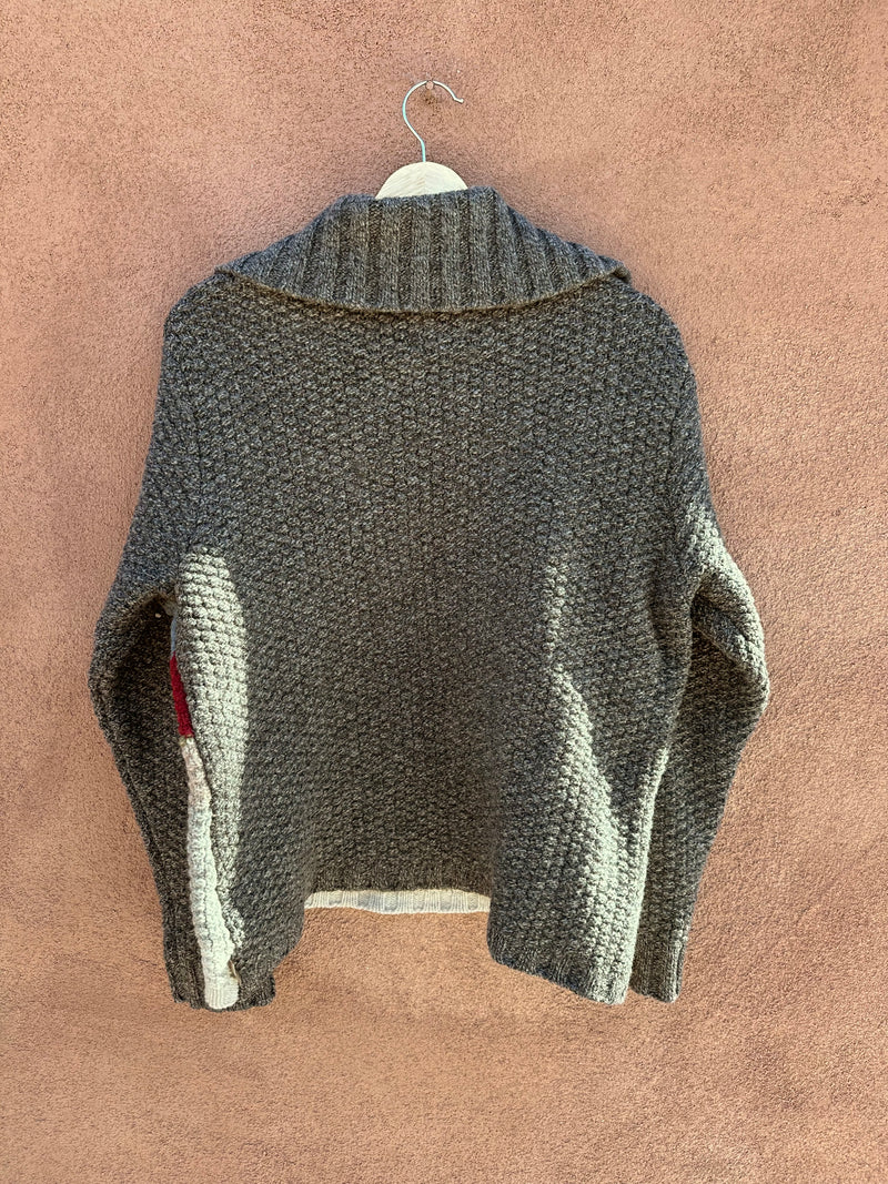 Winter Theme 100% Wool Collared Sweater