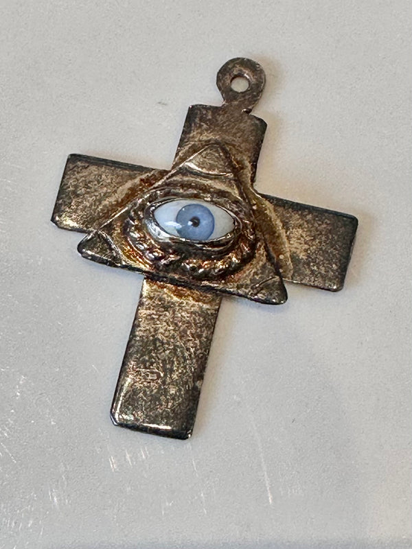 Masonic Eye Sterling Silver Pendant