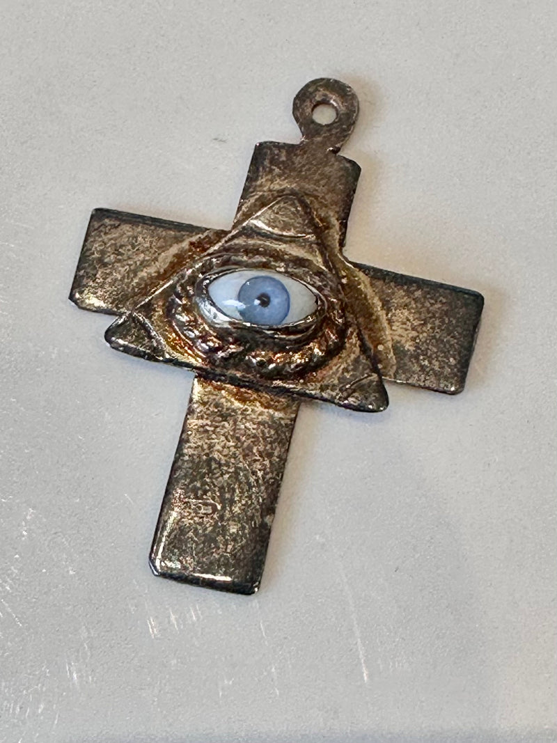 Masonic Eye Sterling Silver Pendant
