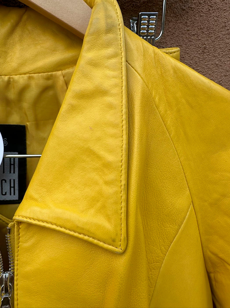 Canary Yellow 3-Piece Leather Set by Michael Hoban North Beach