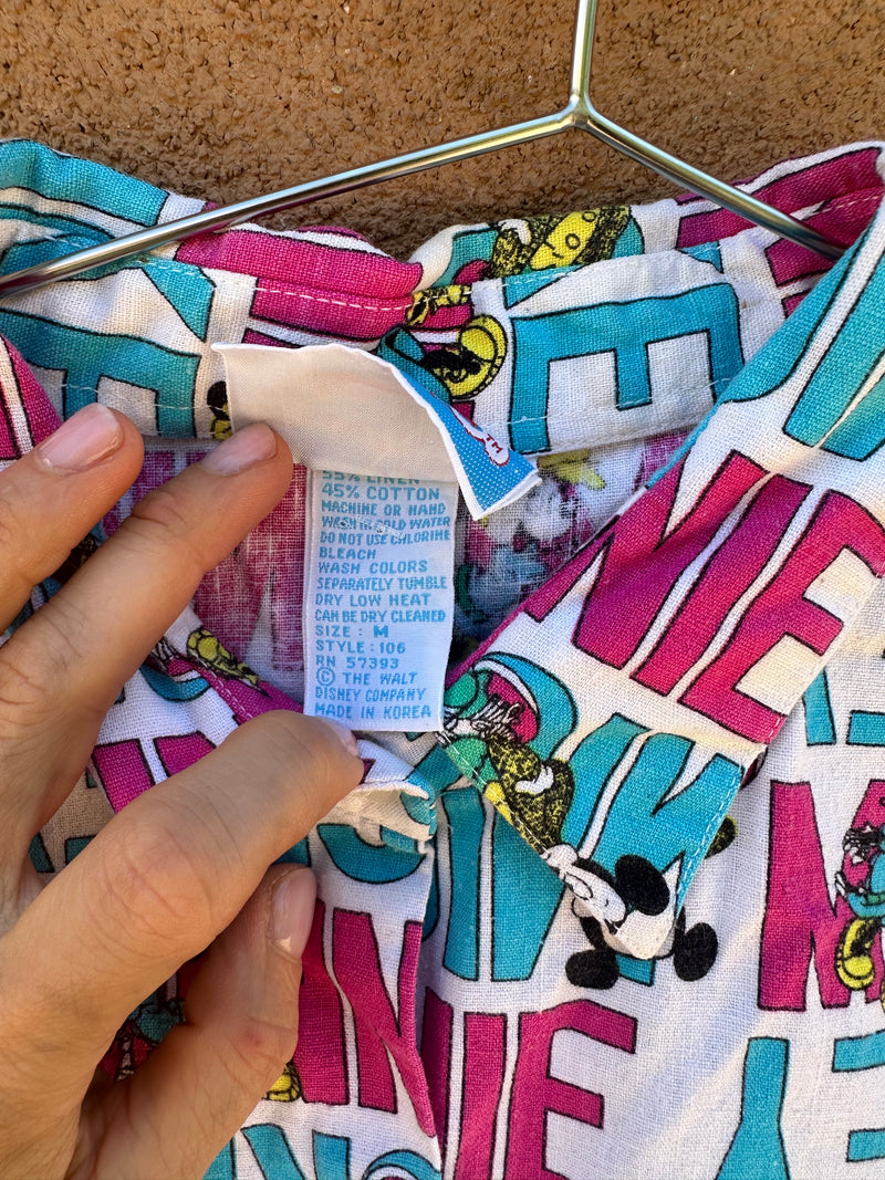 1980's Sunday Comics Mickey & Minnie Shirt