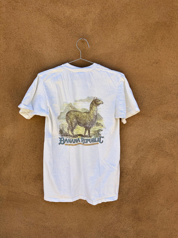 90's Banana Republic Lama T-shirt - as is