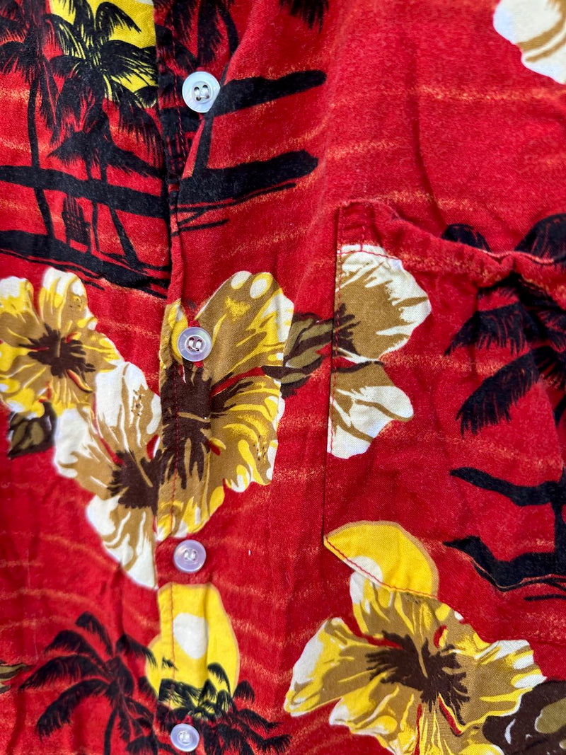 Paradise Gold Rayon Island Shirt