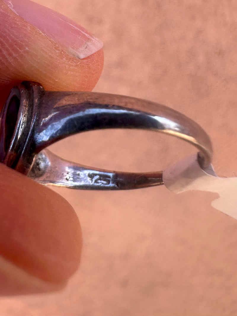 Abalone and Sterling Silver Ring