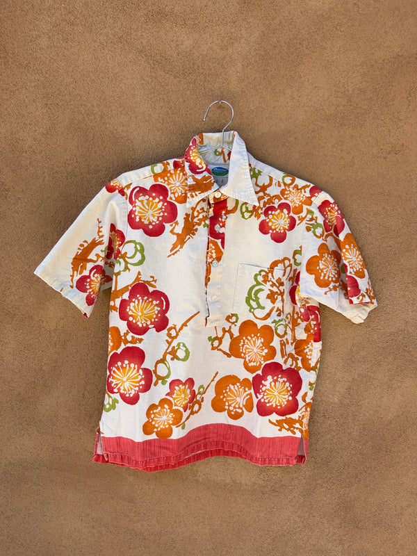 1960's Oceana Hawaii Collared Henley Shirt