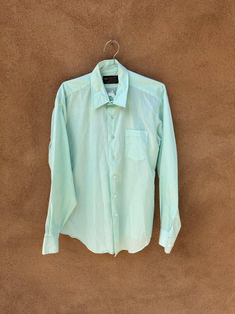 1960's Seafoam Green John Blair Dress Shirt