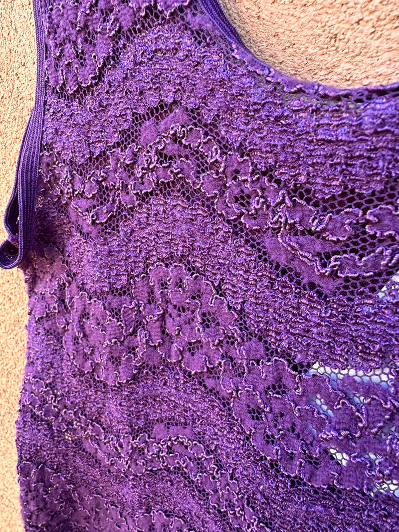 Escapades Purple Lace Tank Top