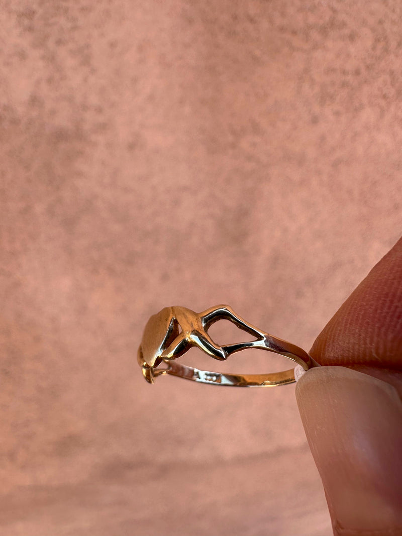 10K Gold Heart Ring