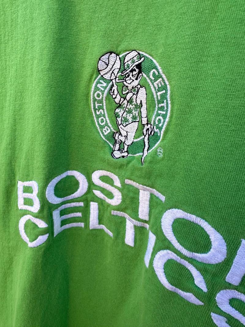 Embroidered Boston Celtics T-shirt by Logo 7