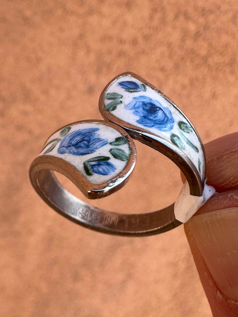 Sterling Silver and Enamel Ring