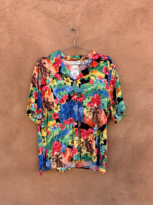Erena Flowers of the Tropics Blouse