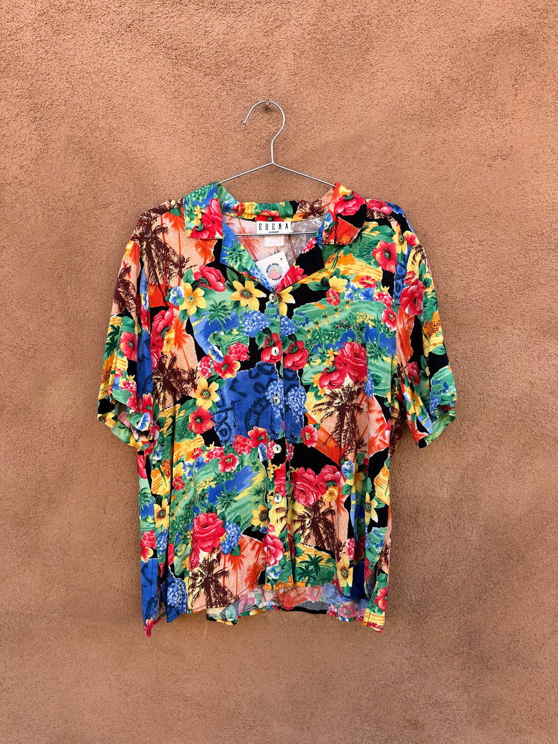 Erena Flowers of the Tropics Blouse