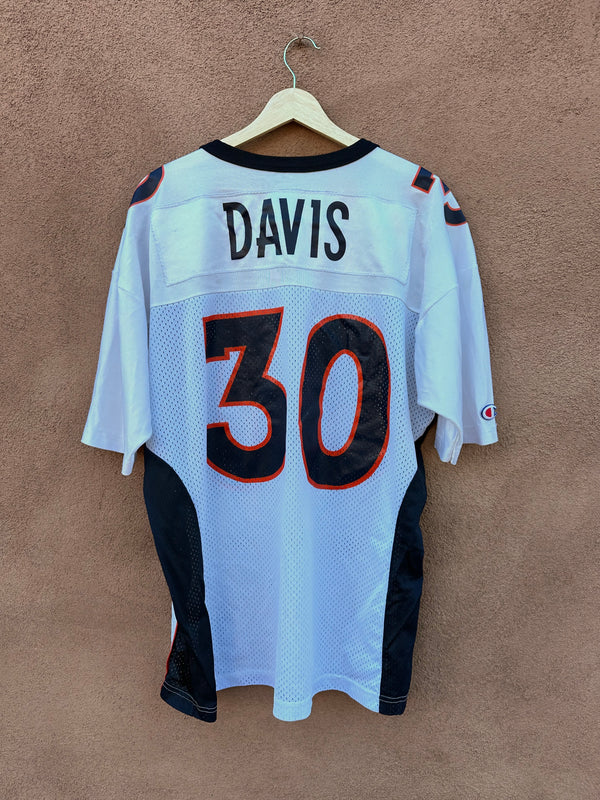 White Terrell Davis Denver Broncos Champion Jersey