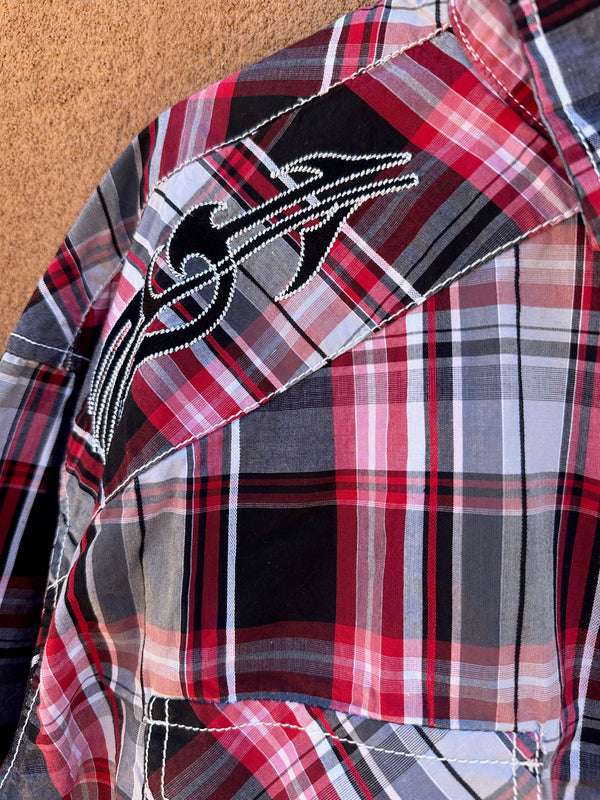 Rafter C Red Plaid Cowboy Shirt - XXL