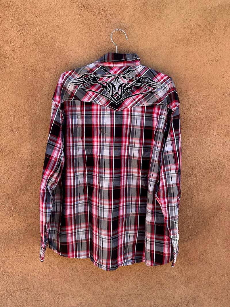Rafter C Red Plaid Cowboy Shirt - XXL
