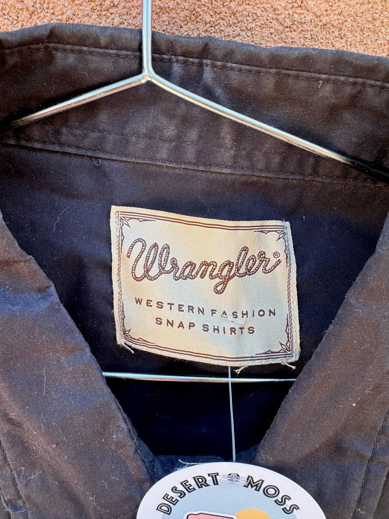 Black Wrangler Cowboy Shirt with Pearl Snaps XL/2XL