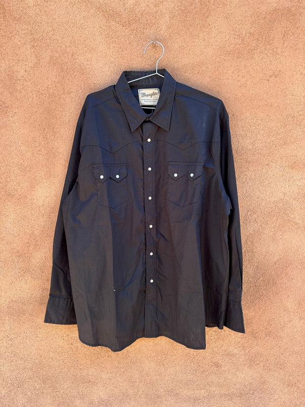 Black Wrangler Cowboy Shirt with Pearl Snaps XL/2XL