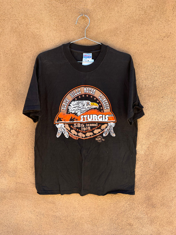 1998 Black Hill Classic Sturgis Tee (orange/gold)