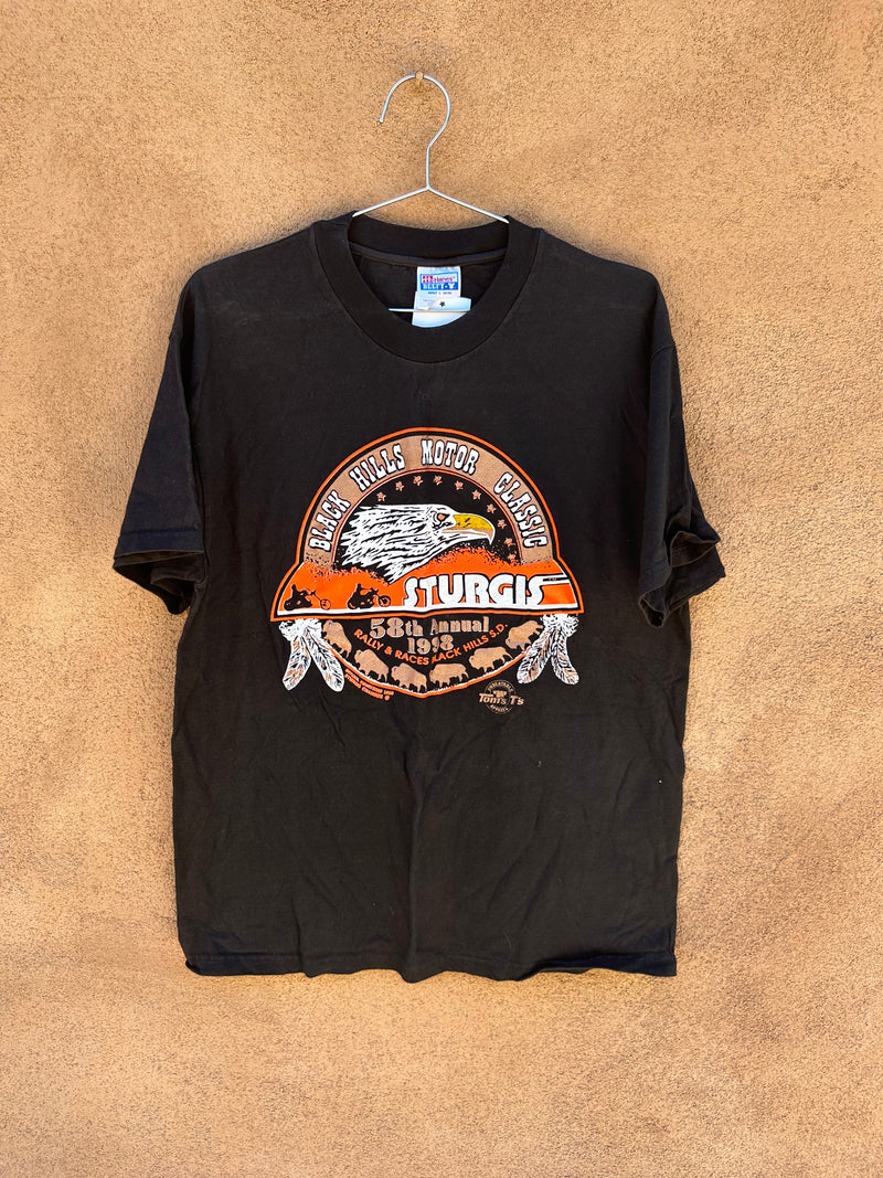 1998 Black Hill Classic Sturgis Tee (orange/gold)