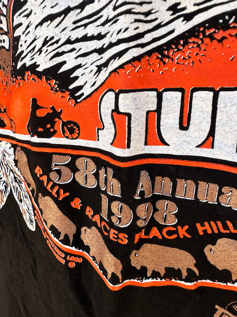 1998 Black Hill Classic Sturgis Tee (orange/gold)