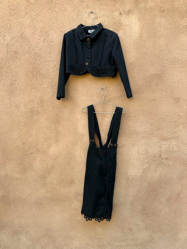 Switch USA Girl's Western Jacket and Dress, 100% Cotton Denim
