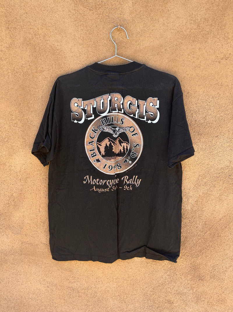 1998 Black Hill Classic Sturgis Tee (orange/gold)