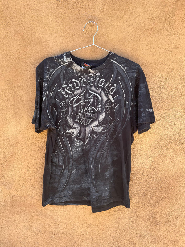 All Over Harley Davidson Print Tee