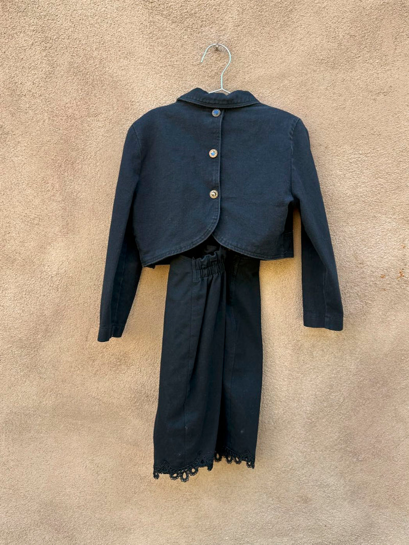 Switch USA Girl's Western Jacket and Dress, 100% Cotton Denim