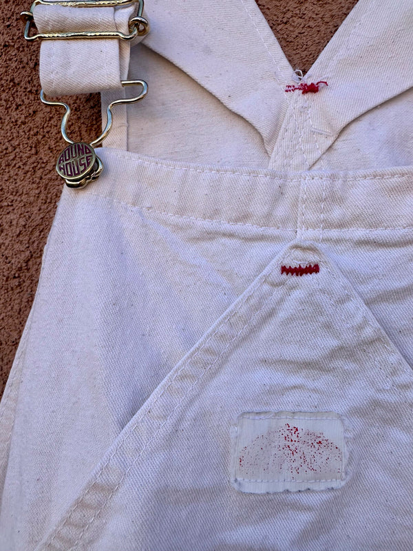 Cream 1960's Round House Overalls