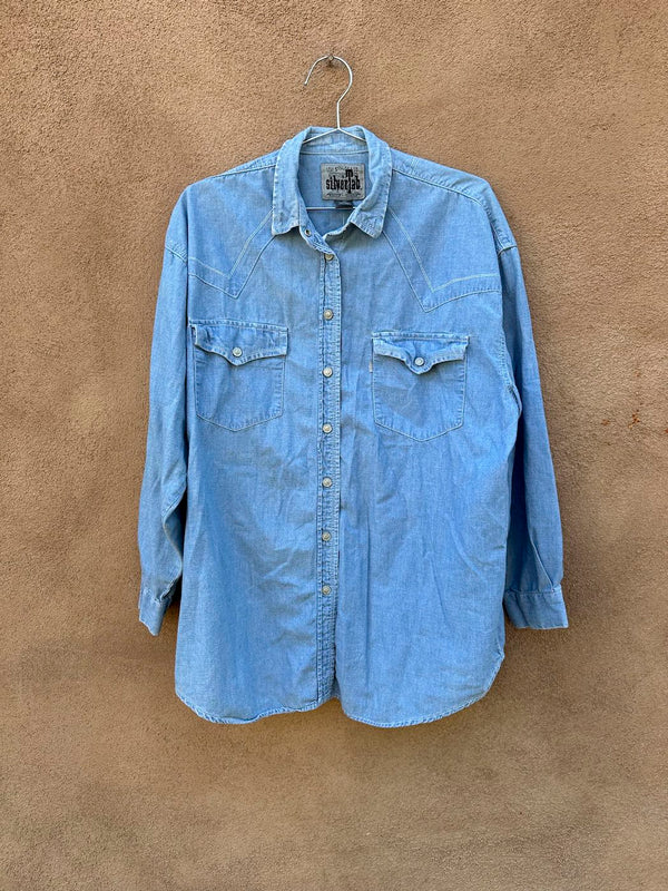 1990's Levi's Silver Tab Western Style Button Snap Shirt