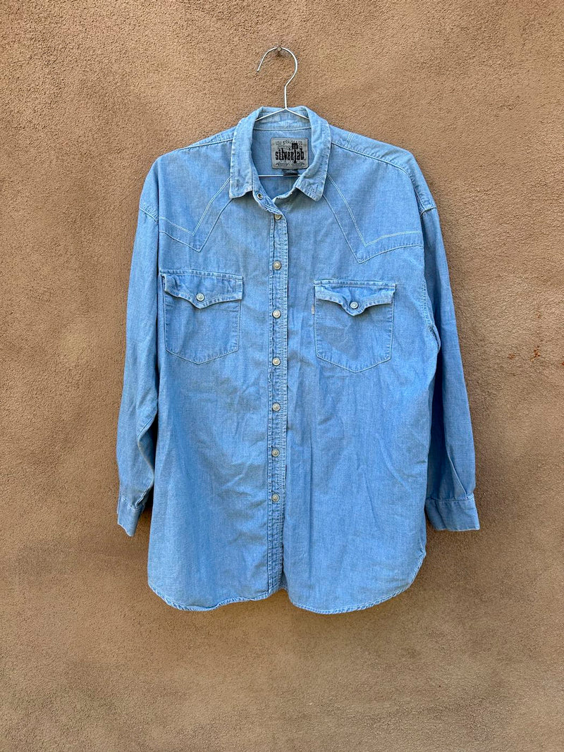 1990's Levi's Silver Tab Western Style Button Snap Shirt