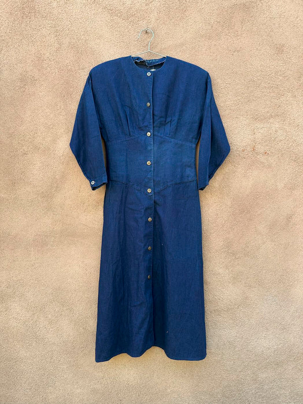 Handmade Old Western Style Denim Dress - Made by Beth