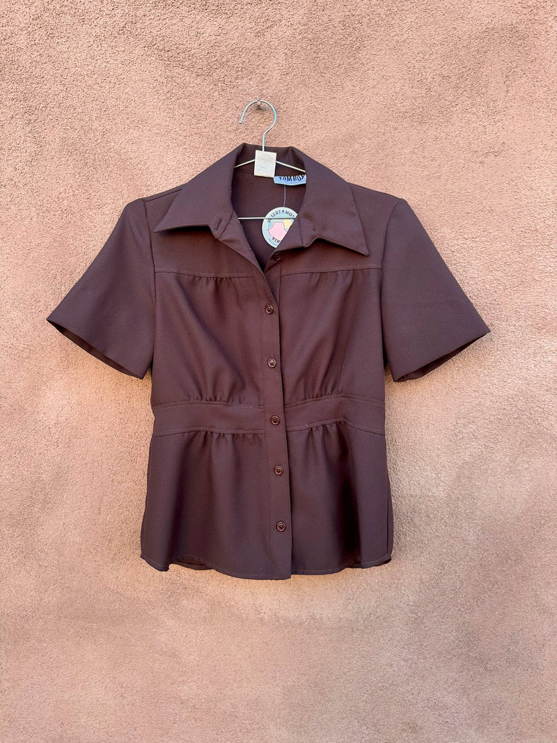 Brown 1960's Tomboy of California Blouse