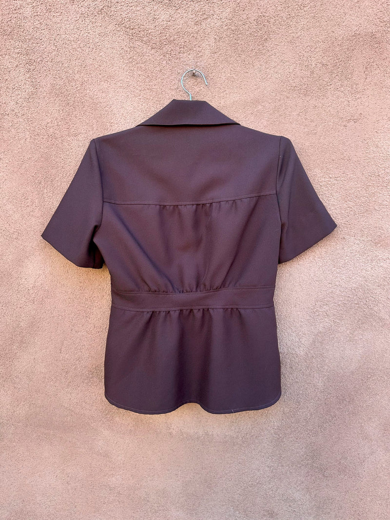Brown 1960's Tomboy of California Blouse