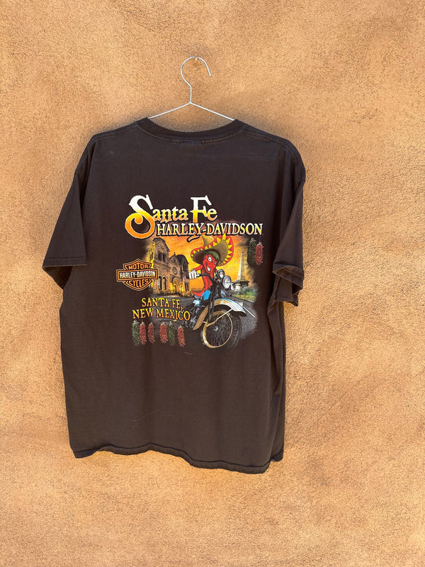 Santa Fe, NM Red Chile Harley Davidson T-shirt