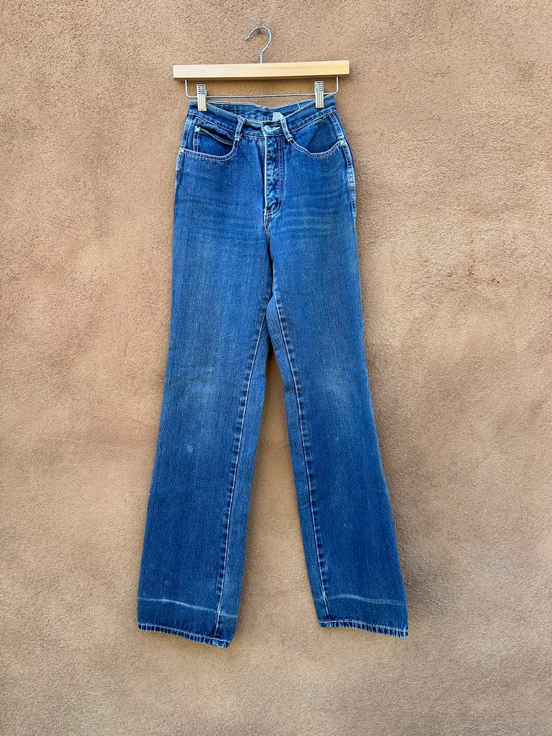 Pentimento Brittania Rose Embroidered High Waisted Jeans 23" waist