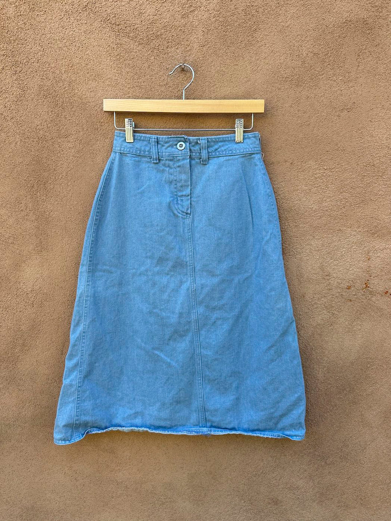 1970's Era Skirt with Red Piping on Pockets, 24" waist