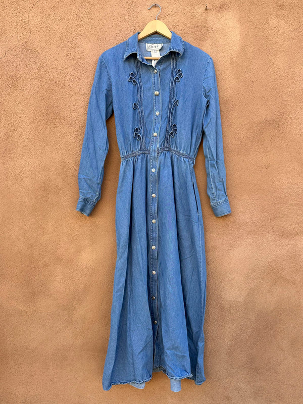 d. Frank Denim Western Dress, sz 10