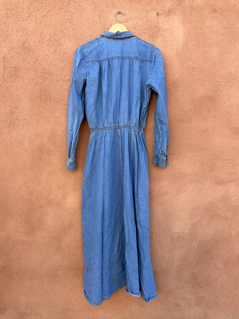 d. Frank Denim Western Dress, sz 10