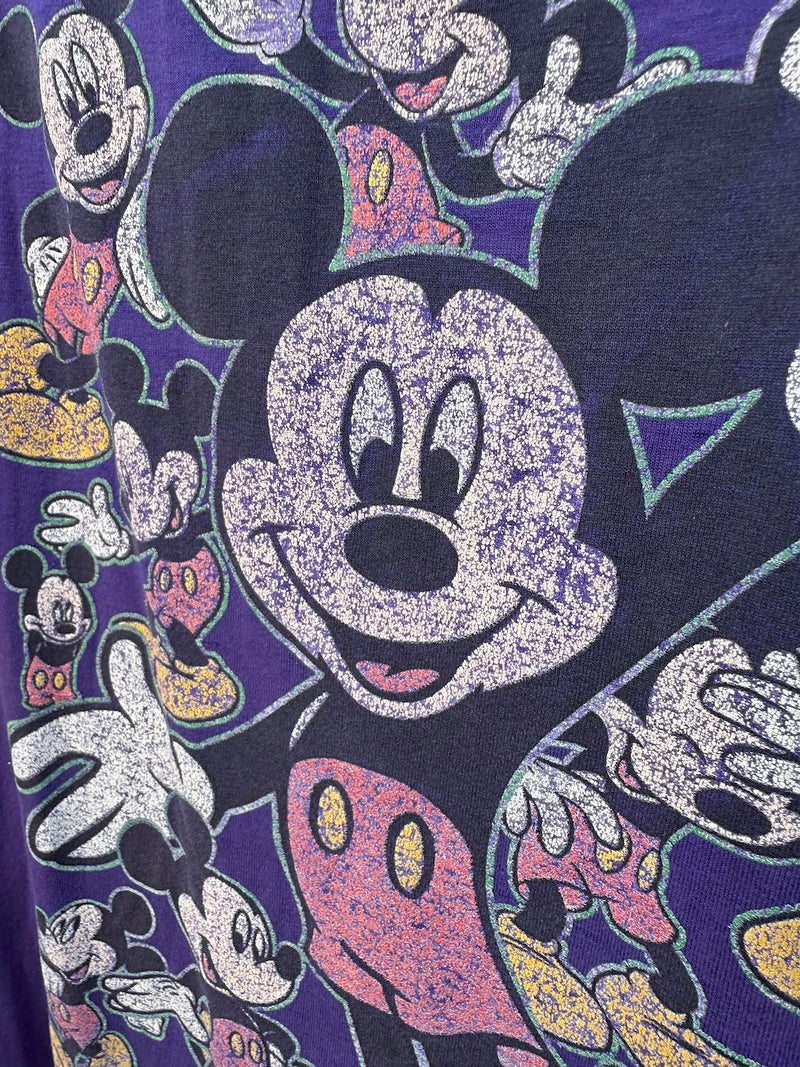 1990's Velva Sheen Purple Mickey Mouse T-shirt