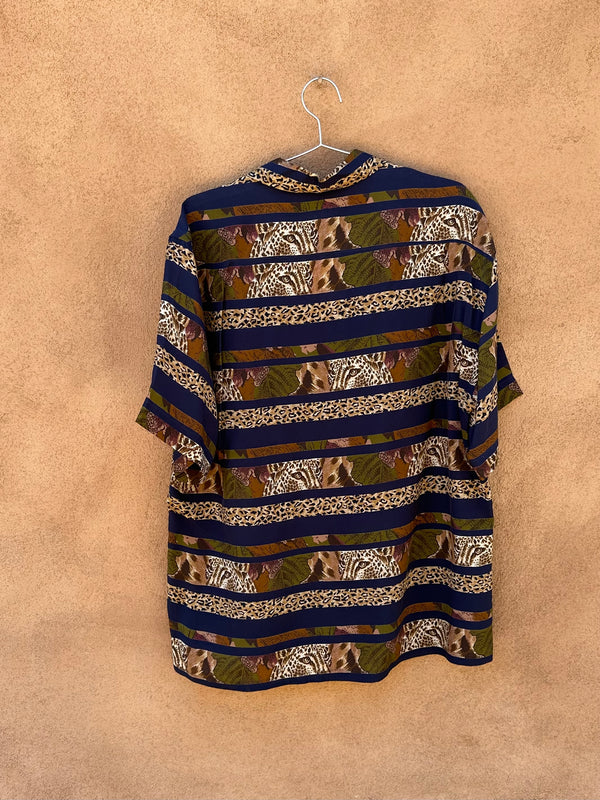 Brioni (Italy) Jaguar Rayon Shirt