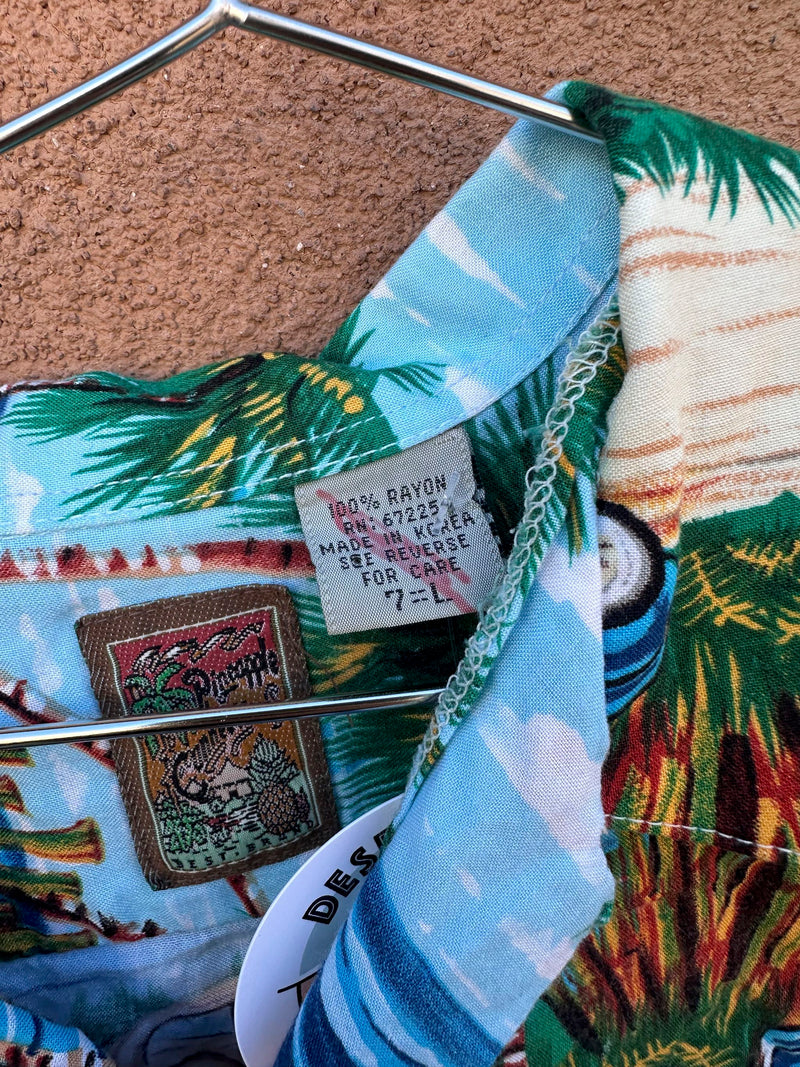Kid's "Woody" Surf Shirt by Pineapple Connection