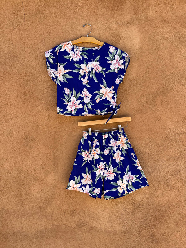 Two-Piece Hawaiian Print Top and Shorts by Royal Creations