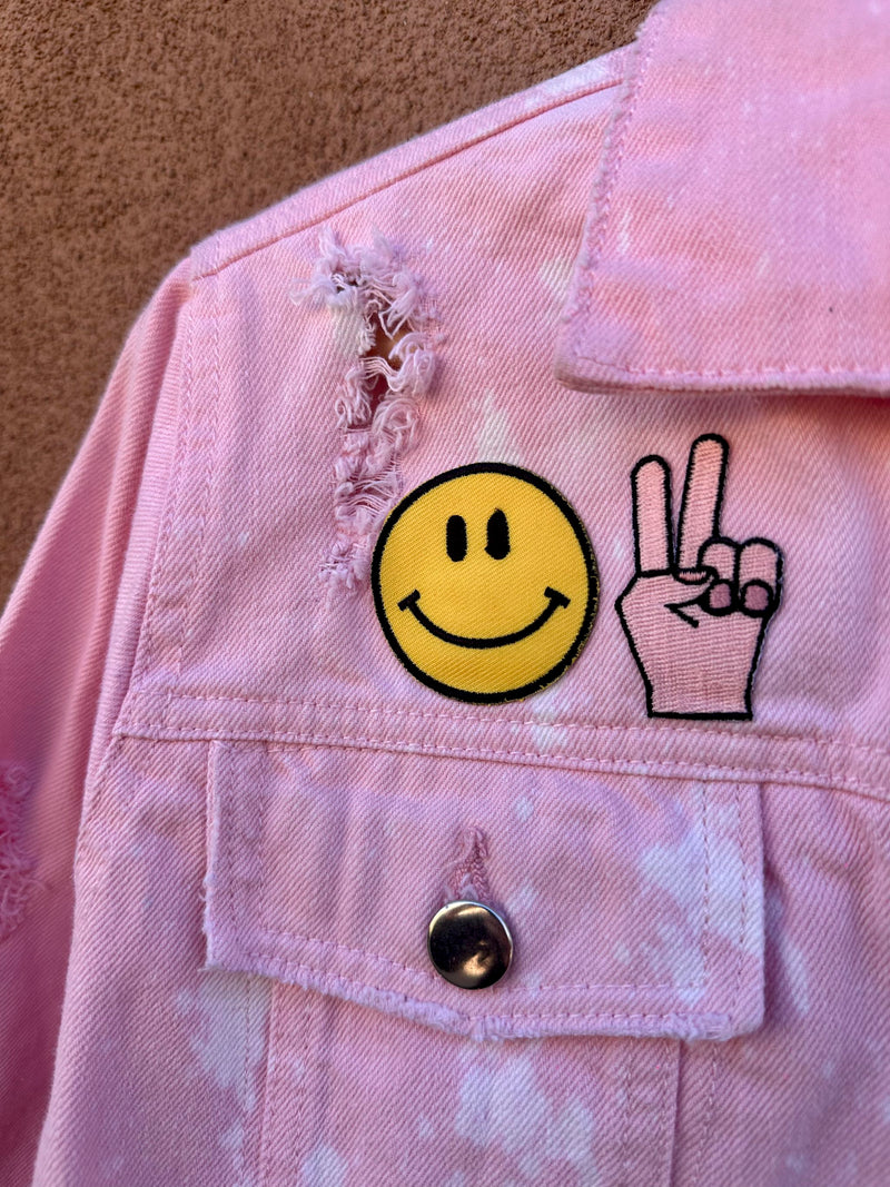 Pink Hand Painted Yin Yang Jacket