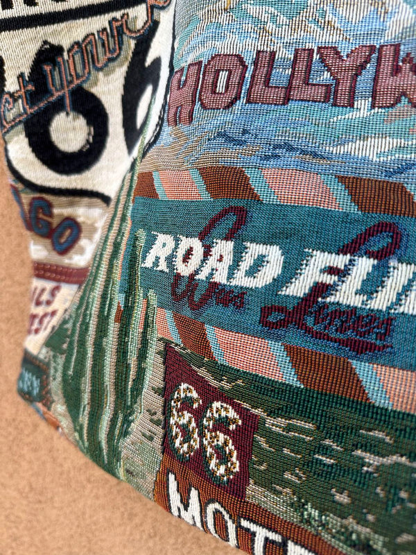 Route 66 Tapestry Backpack with Stash Pocket